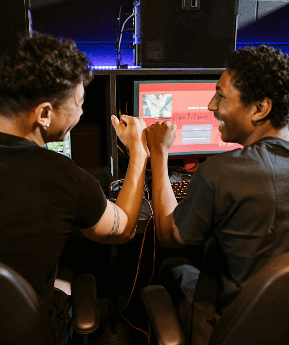 Gamers en evento
